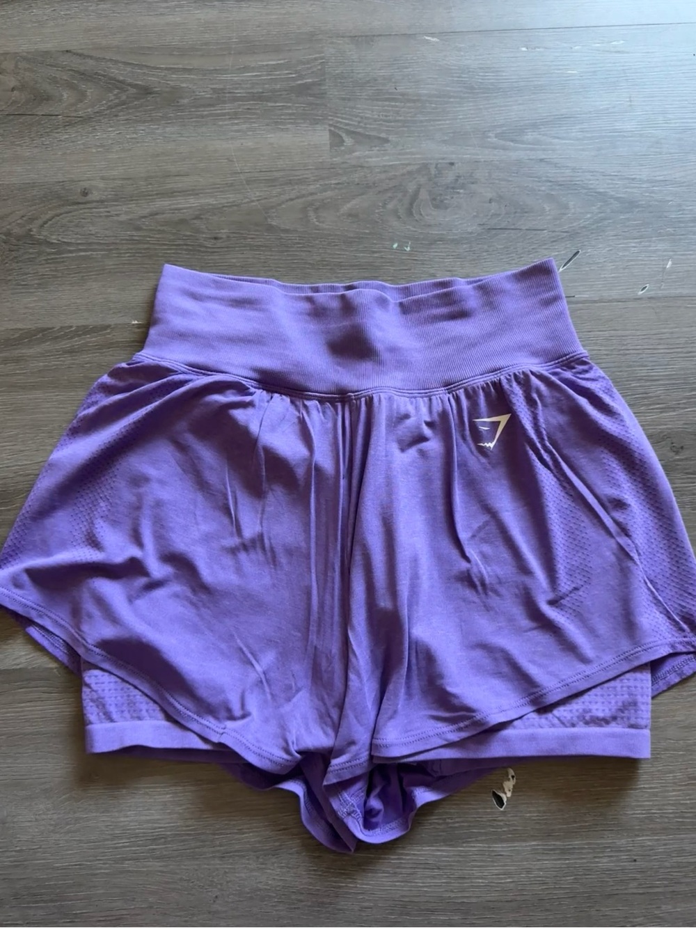 Purple Gymshark Running Shorts